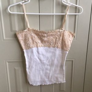 The Limited cami with lace detail on top half.